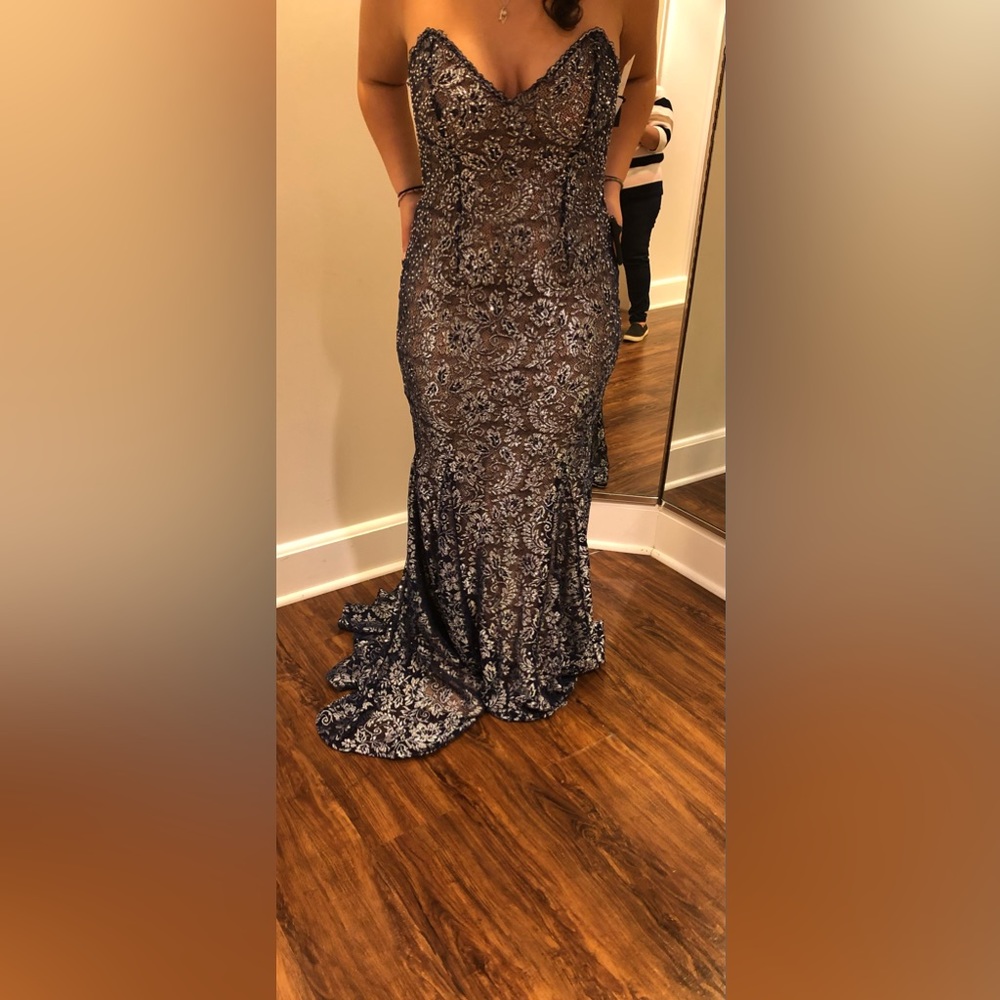 Camille la Vie prom dress. Size 10, royal blue, only worn once.